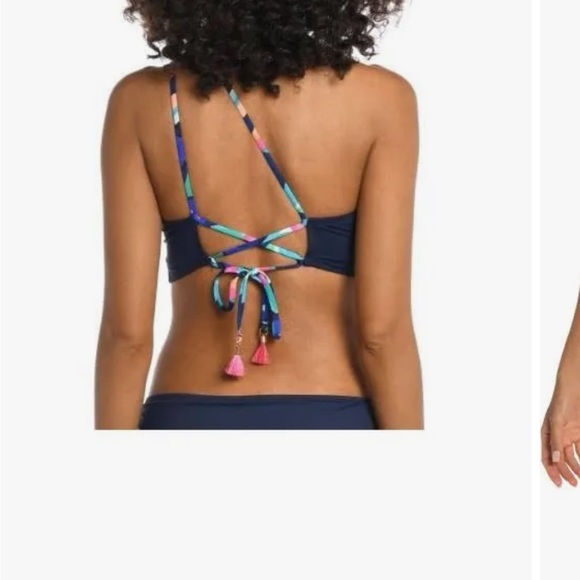 La Blanca one shoulder midkini size 4. - Picture 2 of 3